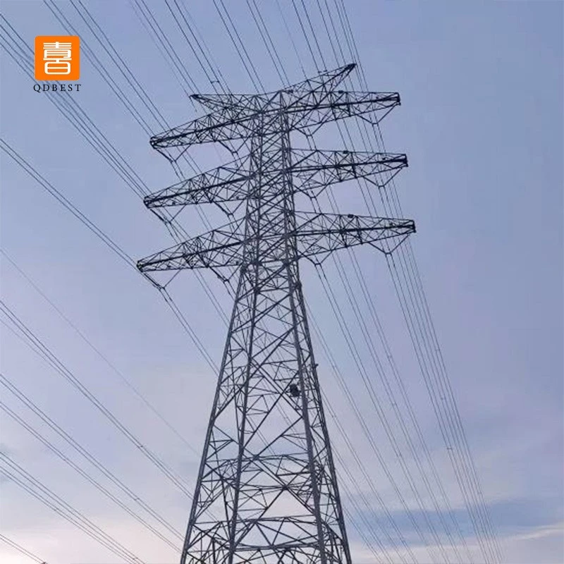4-Legged Angular Electric Transposition Lines Steel Tower factory