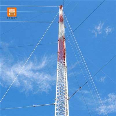 60-Meter-Antennen- und Mikrowellen-Abspannmast